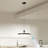 Iema 1 - Light Iron Single Round LED Pendant