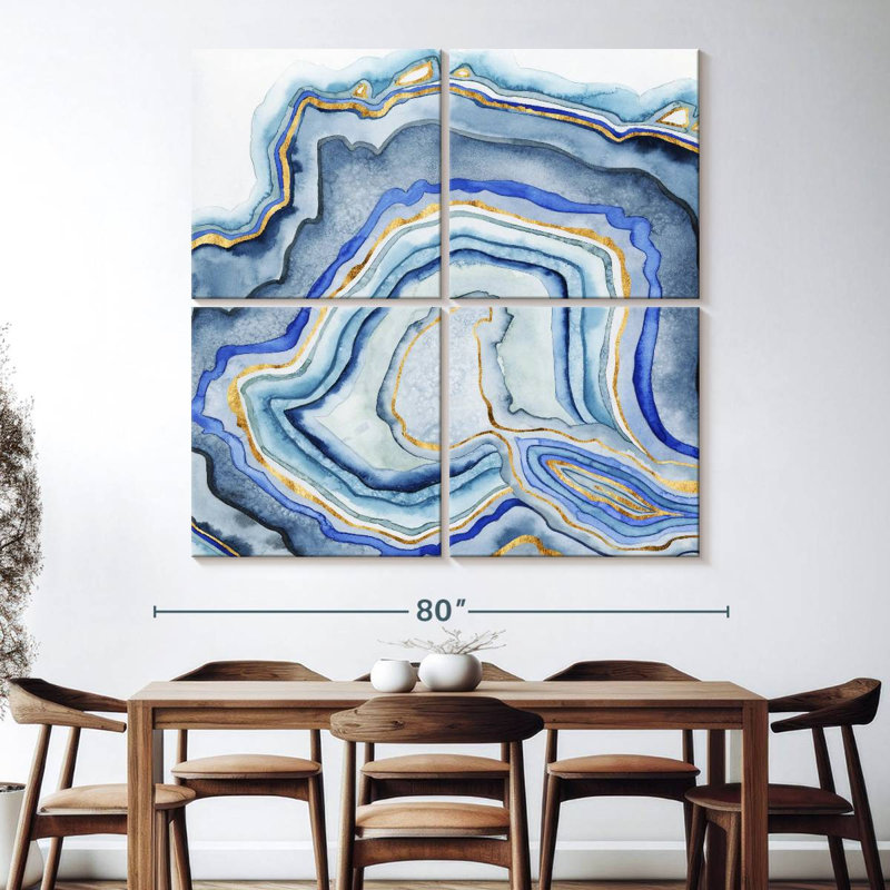 Agate de cobalt I, H 74 po x l 74 po