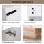 Meuble-lavabo à fermeture en douceur avec lavabo, 16 pouces pour petite salle de bain-106367941