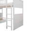 Lit simple superposé avec lit mezzanine attaché, avec deux tiroirs, cadre de lit-1660316710