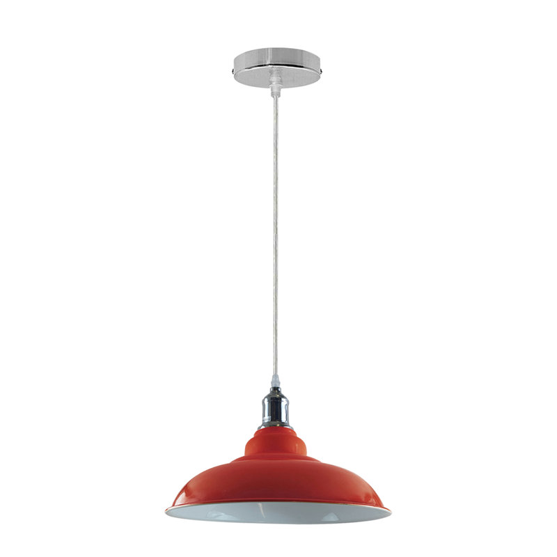 Palisade 1 - Light Chrome Pendant, Orange