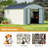 10 ft. W x 12 ft. D Metal Storage Shed