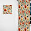 Vintage Mod Florals I - Midcentury Curtain - Room Darkening Geometric Curtain - 1 Panels-107576091