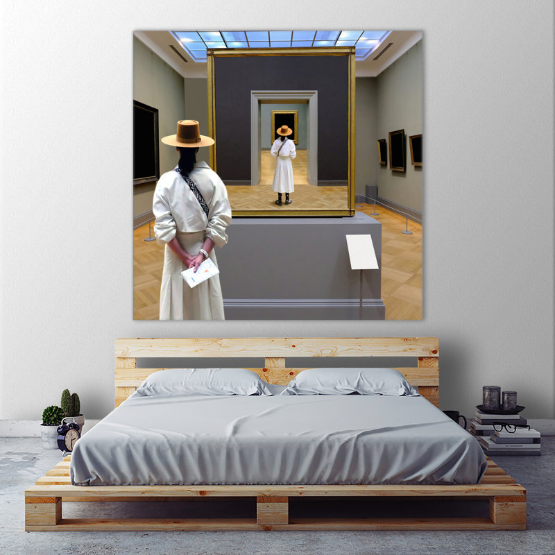" Back View ", 84" H x 84" W x 1.5" D