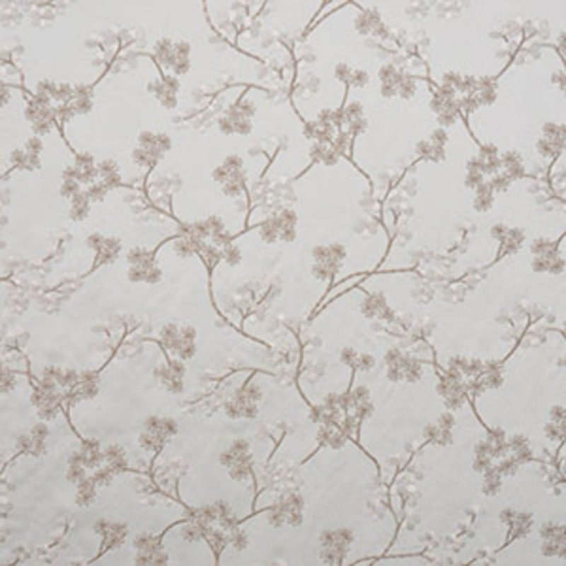 Tissu de feuillage floral Allure, Perle