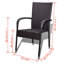 Chaise de patio empilable en teck-1140517700