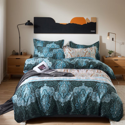 Dailynap Blue Bohemian Style Exotic Bedding Set