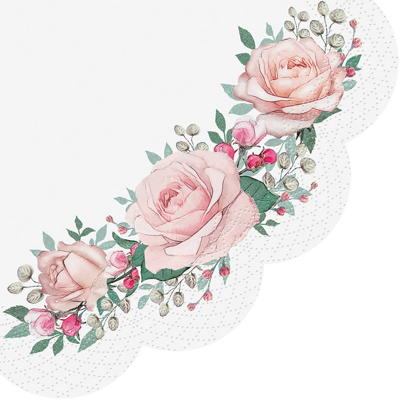 Serviettes jetables en papier Basic