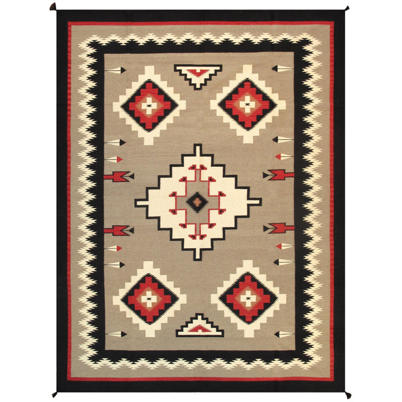 Bever Oriental Area Rug in Mocha