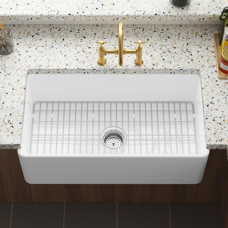 Farmhouse Sink 33-Inch White Farmhouse Sink Farm Sink Farmhouse Kitchen Sink