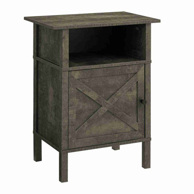 Compact End Table with Open Shelf