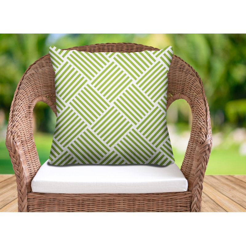 Housse et insert de coussin extérieur Langley, H 17 po x l 17 po, Vert printemps