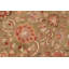 Tapis oriental vert clair / brun clair / rouge en laine noué à la main de 5 pi 11 po x 9 pi 3 po Bellwood