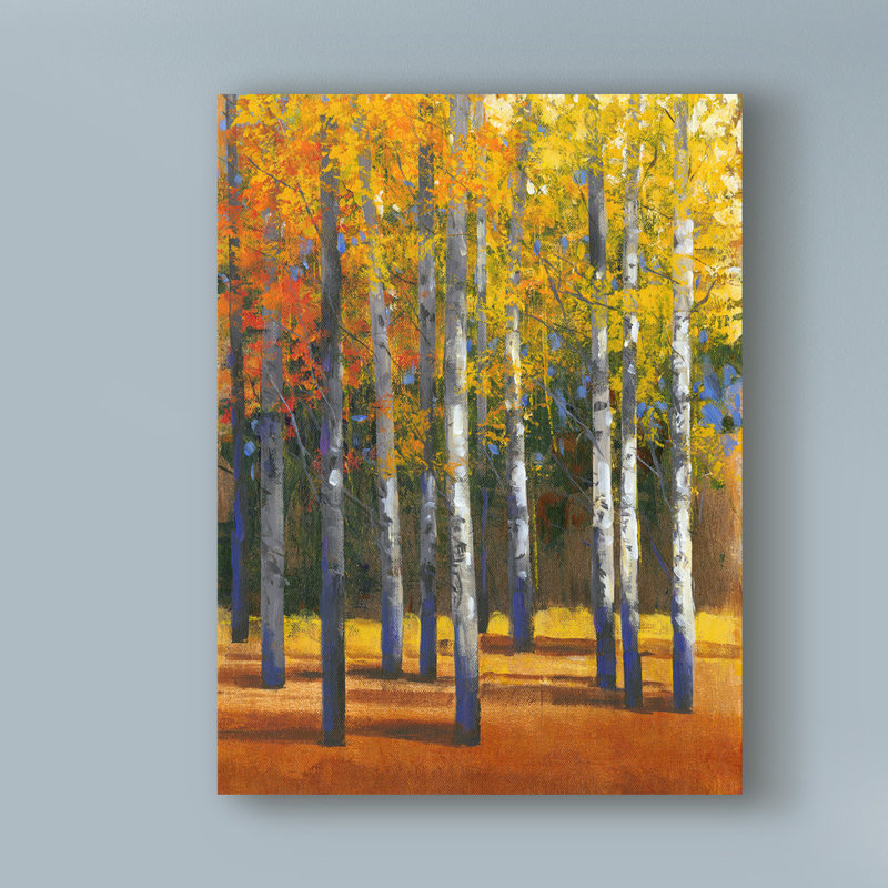 «Fall in Glory I», reproduction de peinture acrylique sur toile tendue, H 19 po x l 14 po x P 2 po