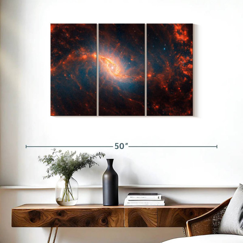 Oberle Webb et Hubble - Galaxie spirale NCL 1365, H 24 po x l 38 po
