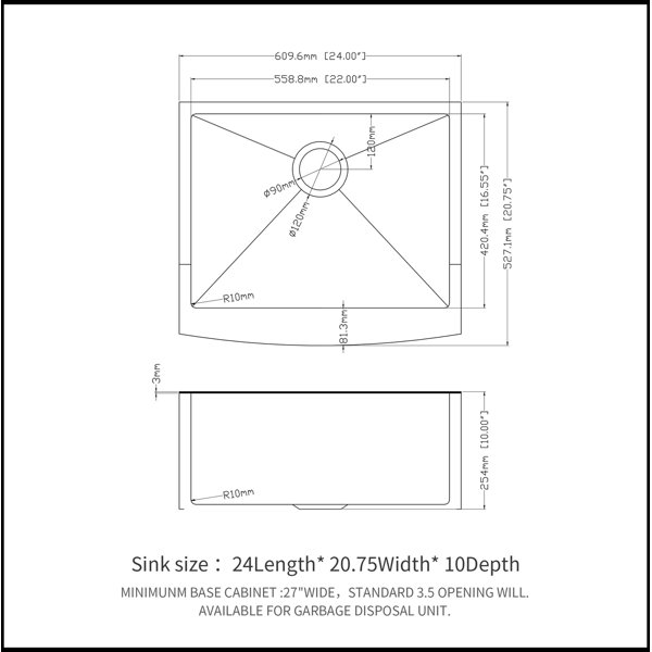 Dimensions du produit