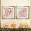 Pivoines contemporaines I - Encadrées sous verre, ensemble de 2, grande décoration murale pour salon-241571830-241571828-169399392
