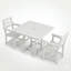 Ensembles de salle à manger de patio peu encombrants, ensemble moderne en PEHD pour balcon