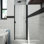 Porte de douche à charnière demi-cadre l 31 po x H 64 po RD