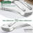 40-Piece Stainless Steel Flatware Set, Service for 8 | Modern Silverware for Everyday & Formal Dining