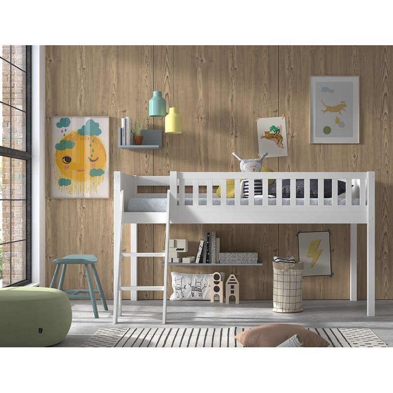 European Single (90 x 200cm) Bed Frames Mid Sleeper Loft Bed