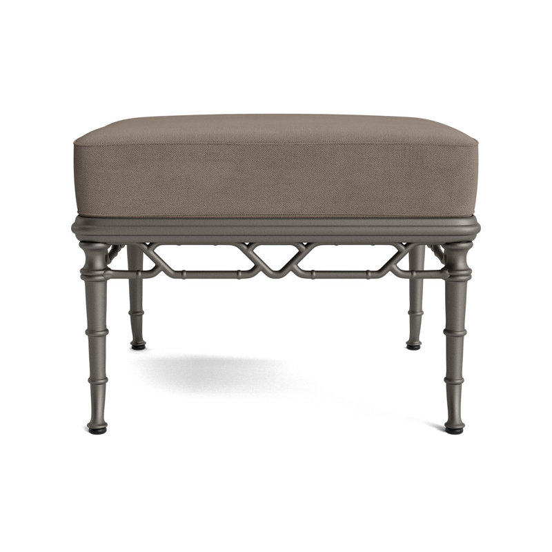 Calcutta Outdoor Ottoman, Mica, Fushion Charcoal
