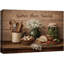«Gather Part Nourish Rustic Kitchen Still Life», photos de salle à manger, impression sur toile encadrée-131636063-131636067