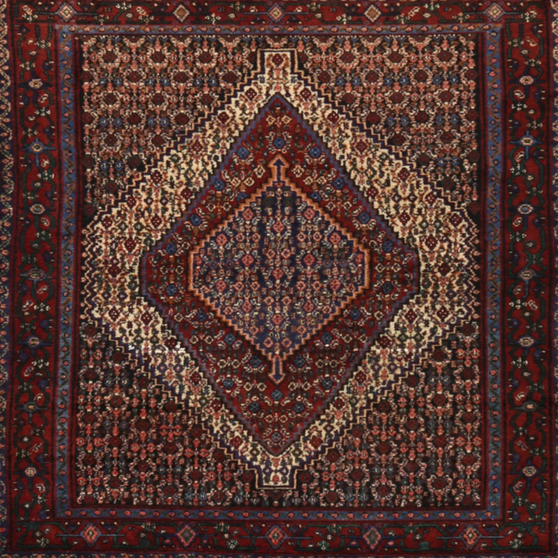 Tapis oriental tissé à la machine Bergh, Carré 3 pi