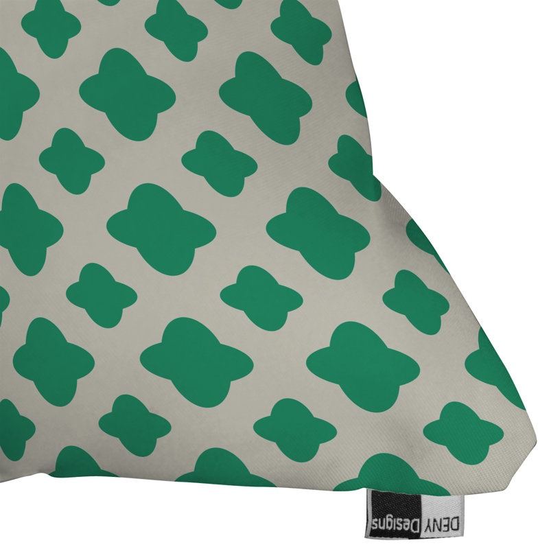 Coussin décoratif intérieur / extérieur Allyson Johnson Classic Emerald, 20 po x 20 po