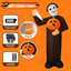 Tapis gonflable effrayant de citrouille d'Halloween