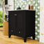 Bathroom Vanity with Ceramic Sink and Drawer, Freestanding Cabinet with Adjustable Shelf