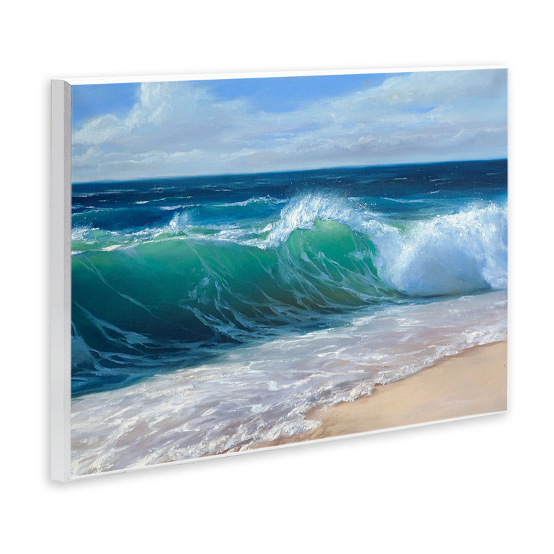 Contenu Plaque murale «Beach Waves Shore», conception par Dimitri Sirenko, H 10 po x l 15 po