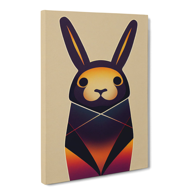 Dotta Rabbit Abstract - Wrapped Canvas, 50cm H x 35cm W