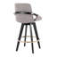 Tabouret de comptoir à hauteur fixe avec pivot
