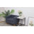 Marble Top Side Table C-shaped Sofa End Tables Black Frame Couch Laptop Desk Bedside Tables For Living Room