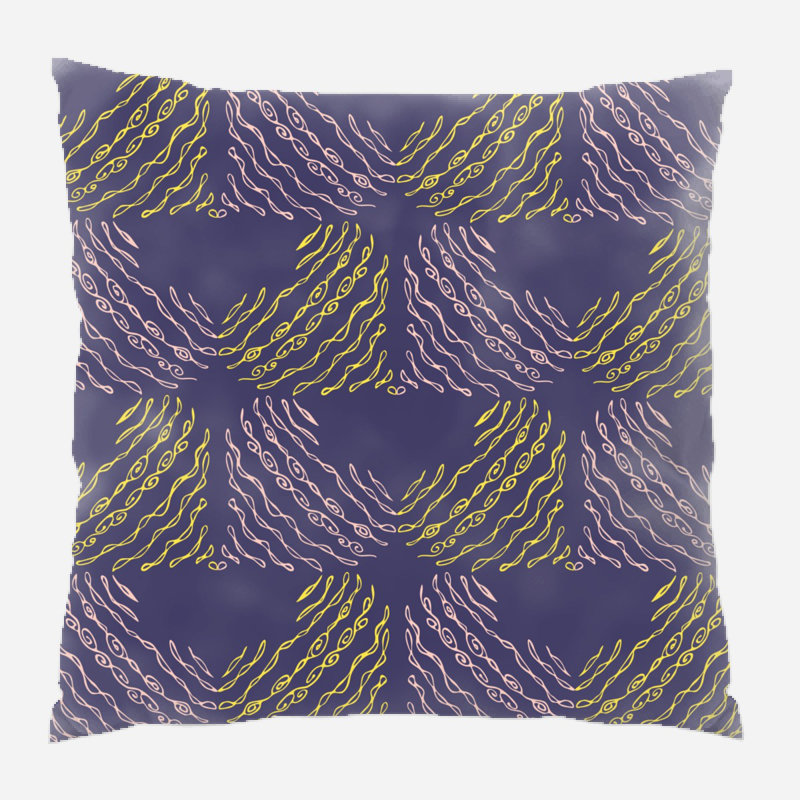 Coussin décoratif à motif transparent, Intérieur