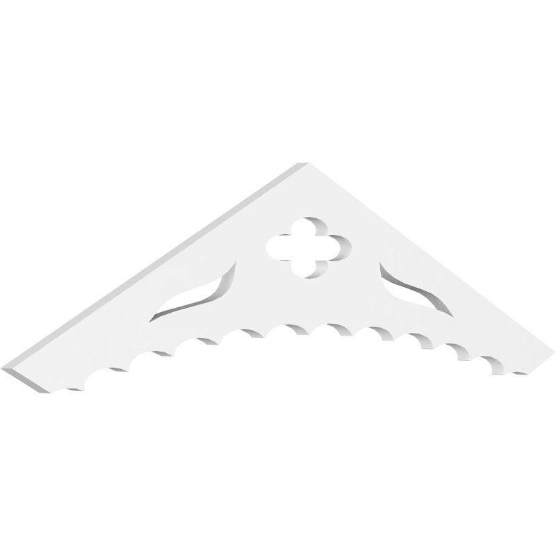 Pignon en PVC de qualité architecturale Wellington, H 12 po x l 48 po x P 1 po, 6 / 12