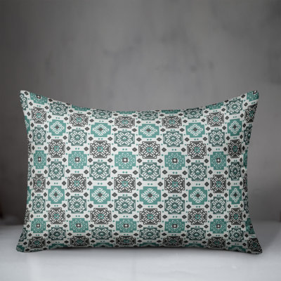 Square Flowers Flowers Lumbar Pillow
