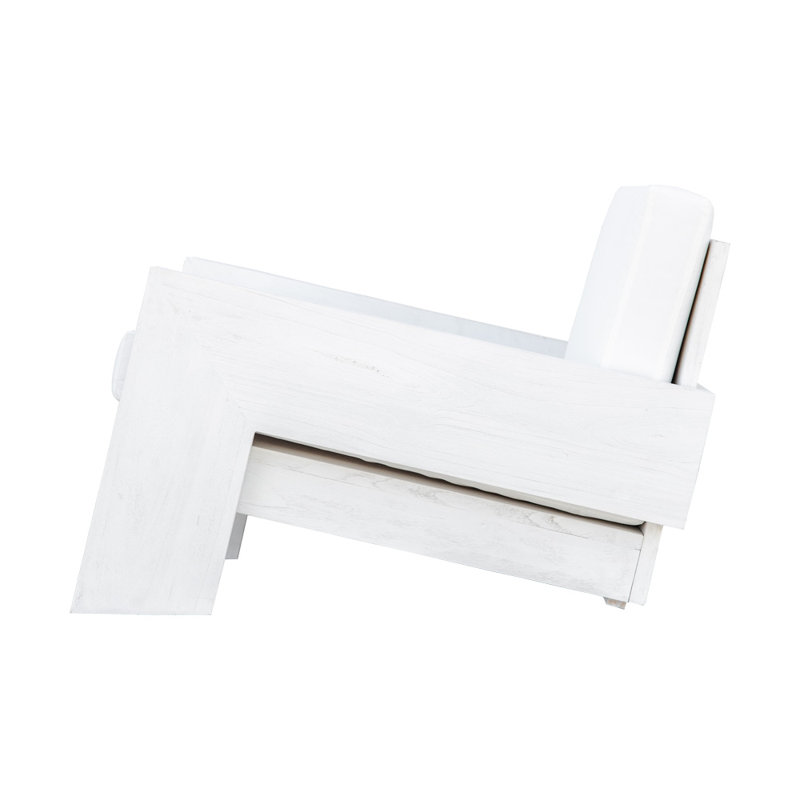 Primitive Modern Outdoor Teak Adirondack