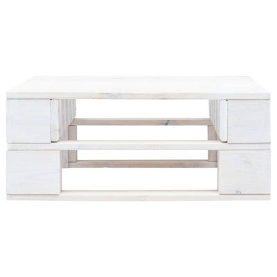 Ade Solid Wood Solid Wood Pine Outdoor Ottoman with Sunbrella® Cushion
