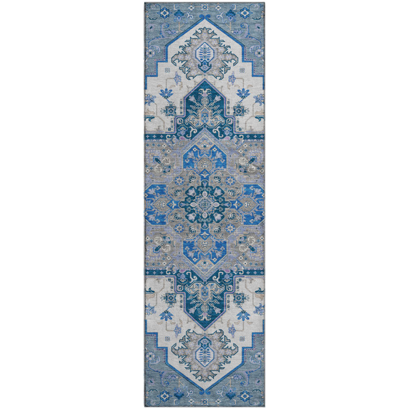 Premium Machine Washable Cossette AMF1036 Oriental Rug, Runner 2'3" x 7'6"