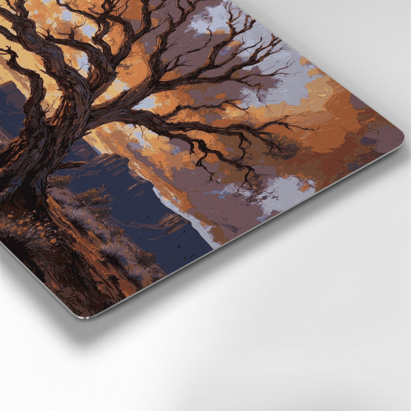 «Southwestern Plants Mesquite Tree», art mural en métal brun 168, H 132 po x l 168 po x P 0,05 po