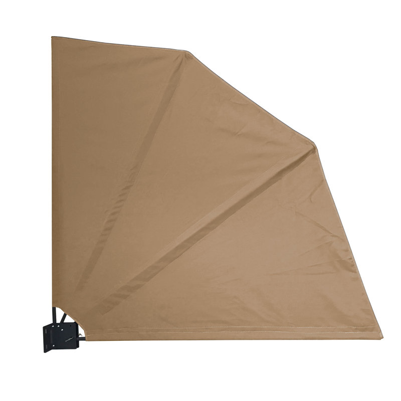 Dakota Fields 115cm W x 2cm D Retractable Hardware, 115cm x 115cm, Taupe