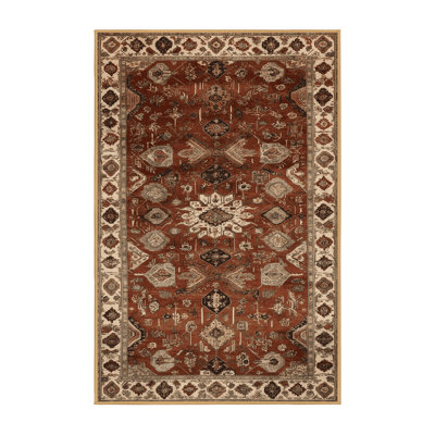 Machine Washable Persian Brown Area Rug