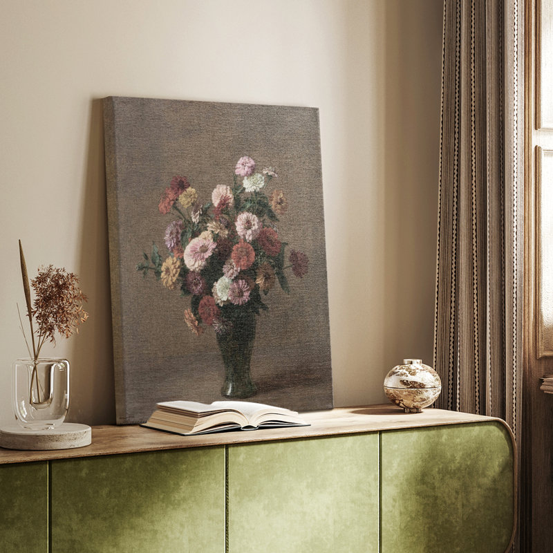 Peinture sur toile encadrée, H 13 po x l 9 po