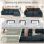 Canapé modulaire en L 109,4 po Corduroy-133411780-133411781