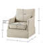Chaise pivotante à jupe