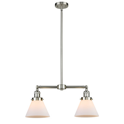 Luminaire suspendu conique pour îlot de cuisine 2 lumières Callahan
