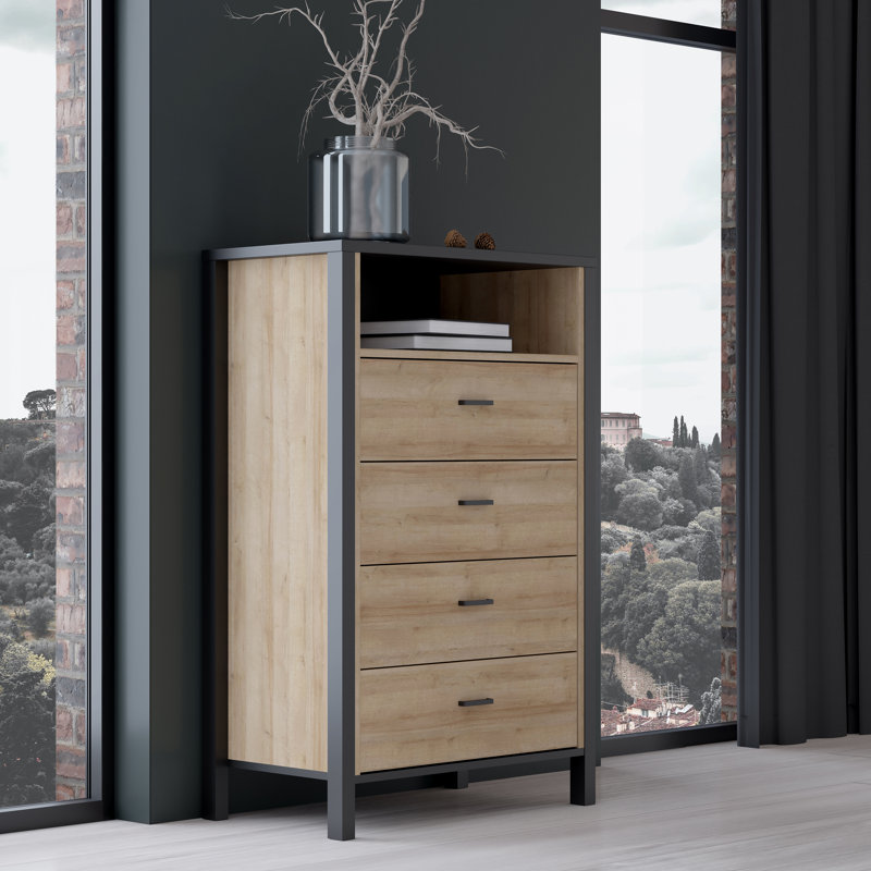 Abhiraj 69.8cm W 4 - Drawer Chest of Drawers