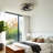 20“ LED Flush Mount Ceiling Fan with LED Light and Remote Control